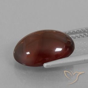 Granato hessonite marrone pecan naturale da 5.27 ct, Ovale, Traslucido