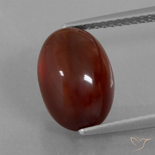 5.80ct Naturale marrone pecan Granato hessonite, Ovale, Traslucido