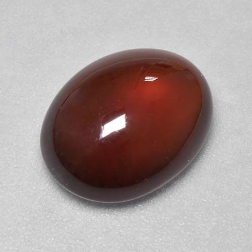 Granato essonite naturale arancione da 6,41 ct, taglio ovale, traslucido