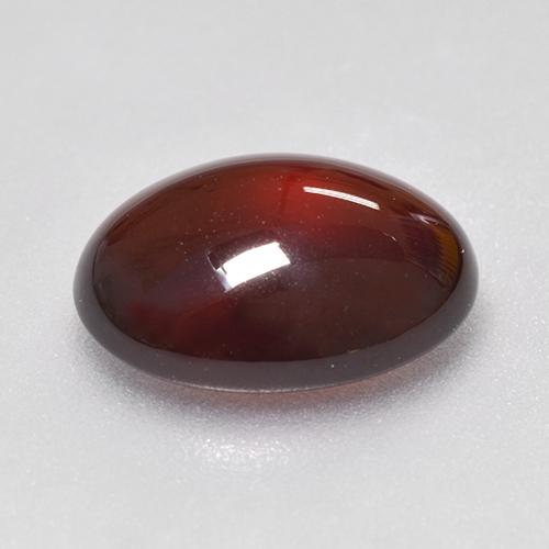 Granato essonite naturale arancione da 6,41 ct, taglio ovale, traslucido