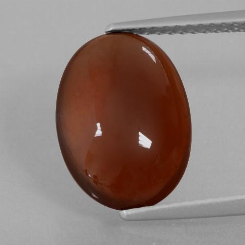 Granato essonite naturale marrone da 5,00 ct, taglio ovale, traslucido