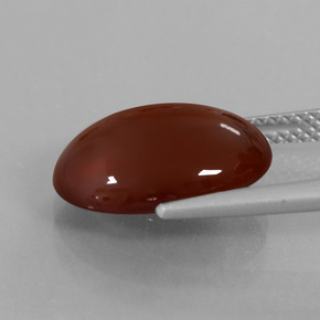 Granato hessonite Marrone medio-scuro naturale da 7.09 ct, Taglio ovale, Traslucido