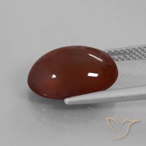 Granato hessonite Marrone rossastro naturale da 6.64 ct, Ovale, Traslucido