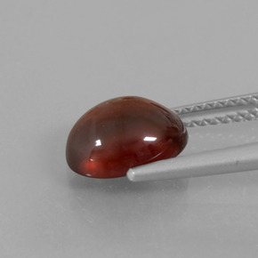 Granato essonite naturale arancione da 2,77 ct, taglio ovale, traslucido