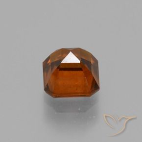 Granato hessonite Arancione scuro naturale da 1.73 ct, Ottagonale / Taglio smeraldo, VS