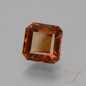 Granato hessonite Arancione scuro naturale da 1.94 ct, Ottagonale / Taglio smeraldo, VS