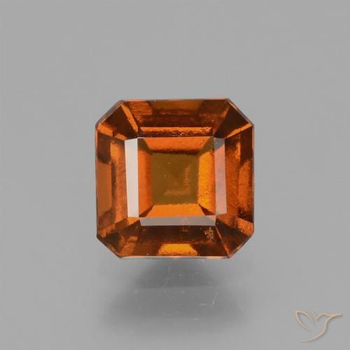 1.78ct Naturale Arancione scuro Granato hessonite, Taglio smeraldo, VS