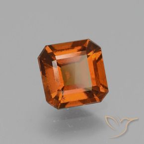 Granato hessonite Arancione scuro naturale da 1.78 ct, Ottagonale / Taglio smeraldo, VS