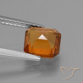 Granato hessonite Arancio medio-scuro naturale da 1.71 ct, Ottagonale / Taglio smeraldo, VS