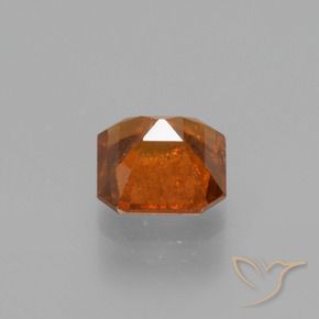 Granato hessonite Arancia Fuoco naturale da 1.48 ct, Ottagonale / Taglio smeraldo, VS-SI