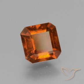 Granato hessonite Arancione Ambra naturale da 1.86 ct, Ottagonale / Taglio smeraldo, VS-SI