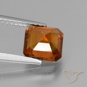 Granato hessonite Arancione Ambra naturale da 1.86 ct, Ottagonale / Taglio smeraldo, VS-SI