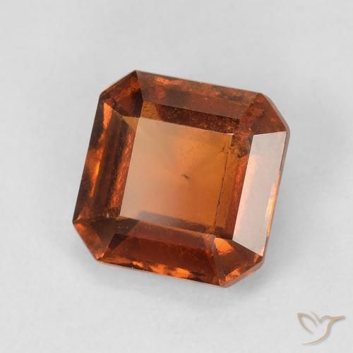 Granato hessonite Arancione scuro naturale da 1.86 ct, Ottagonale / Taglio smeraldo, VS