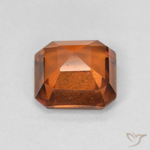 Granato hessonite Arancione scuro naturale da 1.86 ct, Ottagonale / Taglio smeraldo, VS