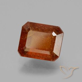 Granato hessonite Arancione scuro naturale da 2.61 ct, Ottagonale / Taglio smeraldo, VS-SI