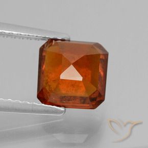 Granato hessonite Arancio Medio naturale da 2.57 ct, Ottagonale / Taglio smeraldo, VS-SI