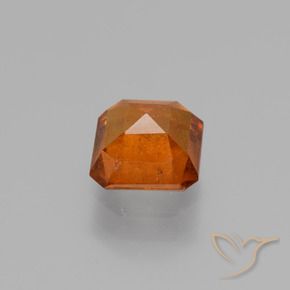 Granato hessonite Arancio Medio naturale da 1.28 ct, Ottagonale / Taglio smeraldo, VS-SI