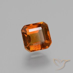 Granato hessonite Arancione scuro naturale da 1.56 ct, Ottagonale / Taglio smeraldo, VS