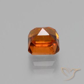 Granato hessonite Arancione scuro naturale da 1.58 ct, Ottagonale / Taglio smeraldo, VS-SI