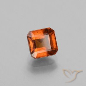 Granato hessonite Arancione scuro naturale da 1.49 ct, Ottagonale / Taglio smeraldo, VS