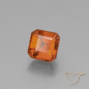 Granato hessonite Arancio Medio naturale da 1.56 ct, Ottagonale / Taglio smeraldo, VS