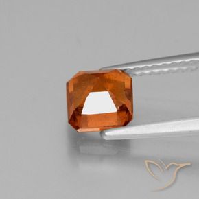 Granato hessonite Arancio Medio naturale da 1.56 ct, Ottagonale / Taglio smeraldo, VS