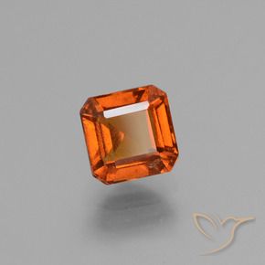 Granato hessonite Arancia Fuoco naturale da 1.56 ct, Ottagonale / Taglio smeraldo, VS