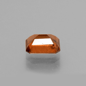 Granato essonite arancione cannella naturale da 1,46 ct, taglio smeraldo, VS