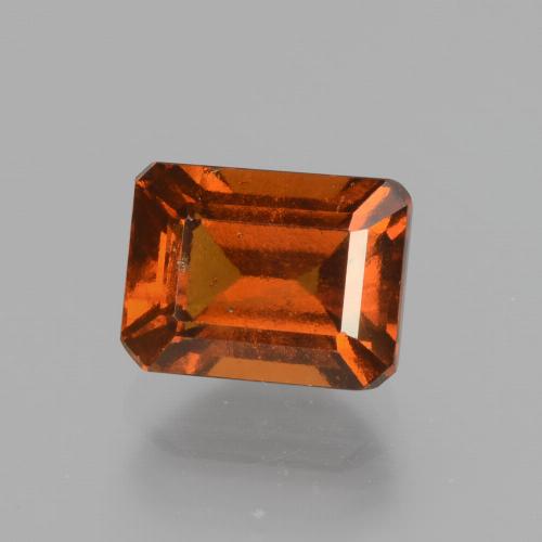Granato essonite naturale arancione da 2,54 ct, taglio smeraldo, VS-SI