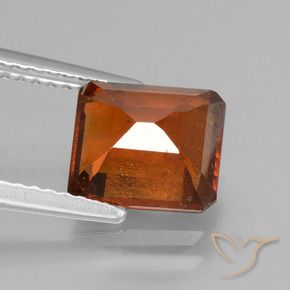 Granato hessonite Arancia Fuoco naturale da 2.84 ct, Ottagonale / Taglio smeraldo, VS-SI