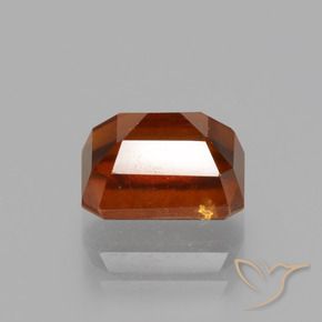 Granato hessonite Arancione scuro naturale da 2.50 ct, Ottagonale / Taglio smeraldo, VS-SI
