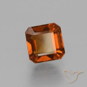 Granato hessonite Arancione scuro naturale da 1.76 ct, Ottagonale / Taglio smeraldo, VS