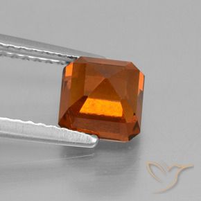 Granato hessonite Arancione scuro naturale da 1.76 ct, Ottagonale / Taglio smeraldo, VS