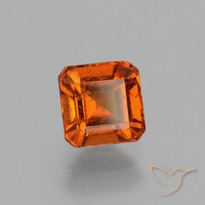 Granato hessonite Arancione Ambra naturale da 1.57 ct, Ottagonale / Taglio smeraldo, VS-SI