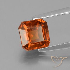 Granato hessonite Arancione Ambra naturale da 1.53 ct, Ottagonale / Taglio smeraldo, VS