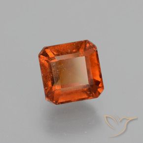 Granato hessonite Arancia Fuoco naturale da 1.70 ct, Ottagonale / Taglio smeraldo, VS-SI