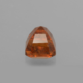 Granato essonite naturale arancione da 1,22 ct, taglio smeraldo, VS-SI