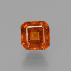 Granato hessonite Arancio cannella naturale da 0.96 ct, Taglio smeraldo, VS
