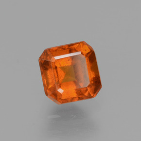 Granato hessonite Arancio cannella naturale da 0.96 ct, Taglio smeraldo, VS