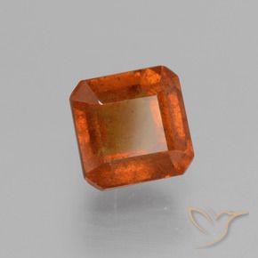 Granato hessonite Arancio Medio naturale da 1.78 ct, Ottagonale / Taglio smeraldo, VS-SI