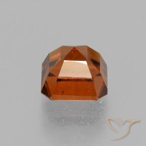 Granato hessonite Arancione scuro naturale da 1.55 ct, Ottagonale / Taglio smeraldo, VS
