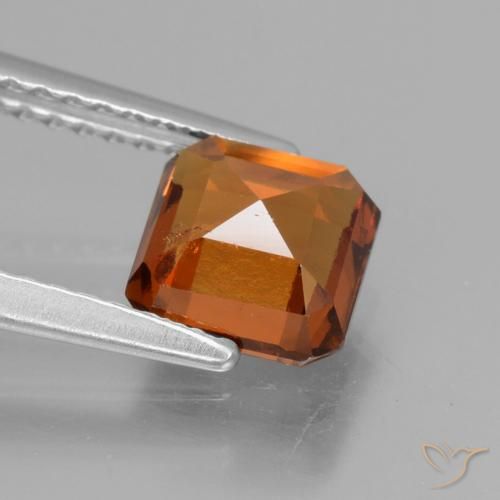 Granato hessonite Arancione scuro naturale da 1.47 ct, Ottagonale / Taglio smeraldo, VS
