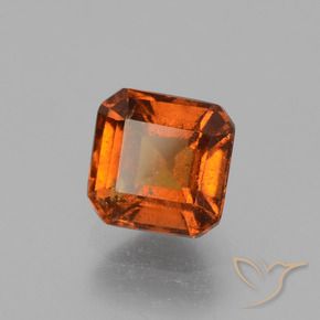 Granato hessonite Arancio Medio naturale da 1.60 ct, Ottagonale / Taglio smeraldo, VS-SI