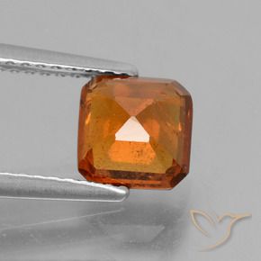 Granato hessonite Arancio Medio naturale da 1.60 ct, Ottagonale / Taglio smeraldo, VS-SI