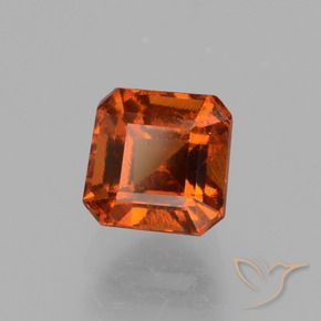 Granato hessonite Arancione scuro naturale da 1.80 ct, Ottagonale / Taglio smeraldo, VS