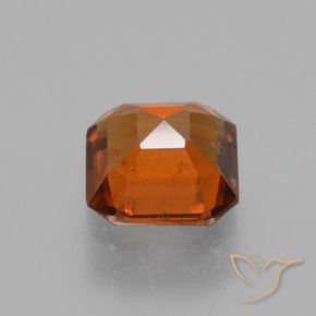 Granato hessonite Arancione scuro naturale da 1.44 ct, Ottagonale / Taglio smeraldo, VS