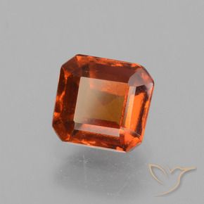 Granato hessonite Arancione Ambra naturale da 1.52 ct, Ottagonale / Taglio smeraldo, VS
