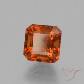 Granato hessonite Arancione Ambra naturale da 1.67 ct, Ottagonale / Taglio smeraldo, VS