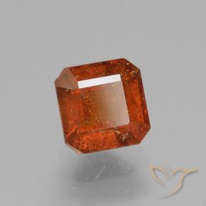 Granato hessonite Arancione scuro naturale da 1.61 ct, Ottagonale / Taglio smeraldo, VS-SI