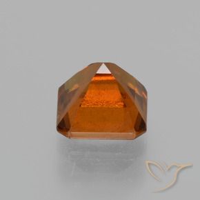 Granato hessonite Arancione scuro naturale da 1.57 ct, Ottagonale / Taglio smeraldo, VS